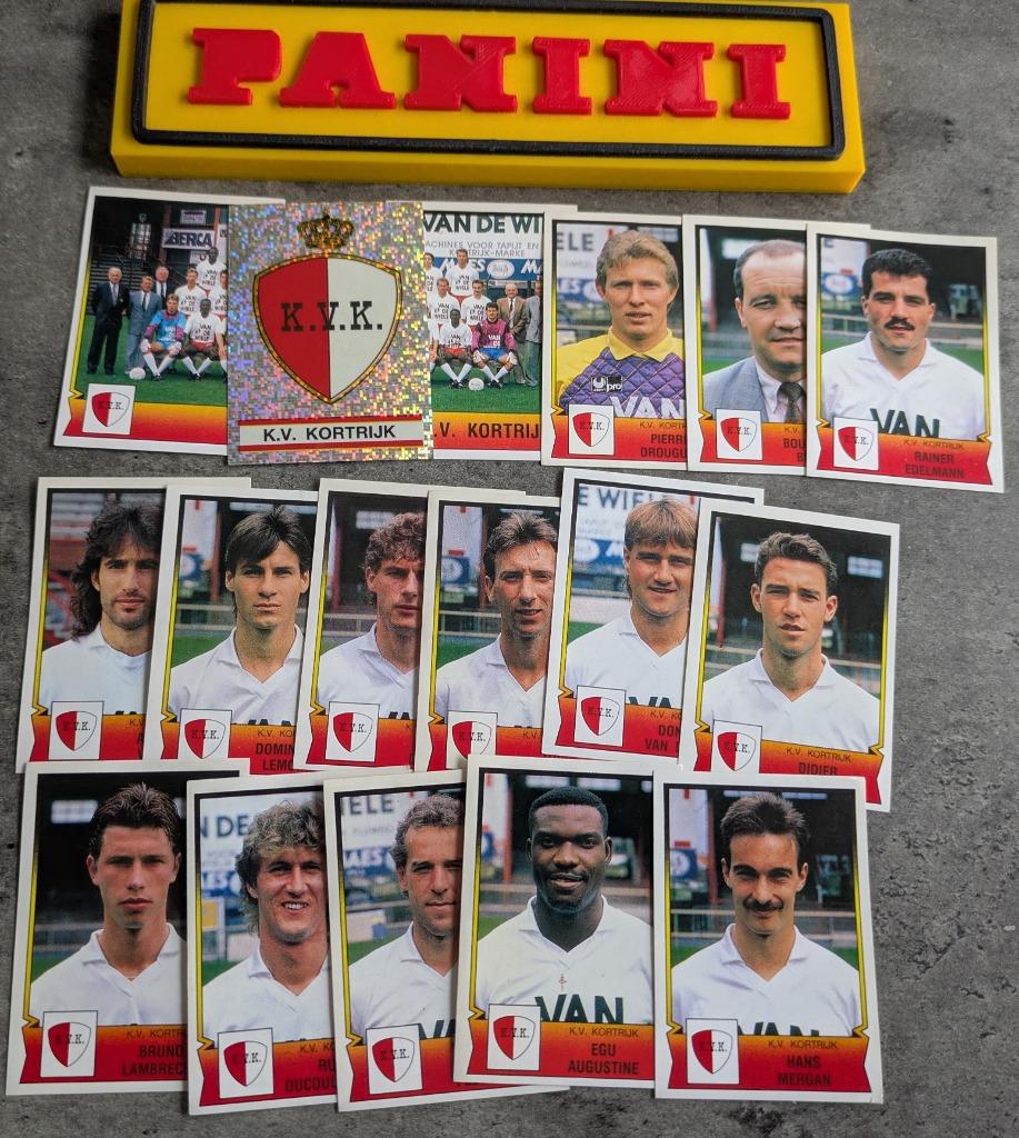 PANINI FOOTBALL 92 17 STICKERS 1992 :  KVK KORTRIJK, Verzenden, Nieuw