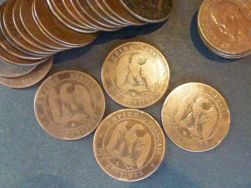10 centimes Napoléon III (tête nue), Envoi, Monnaie