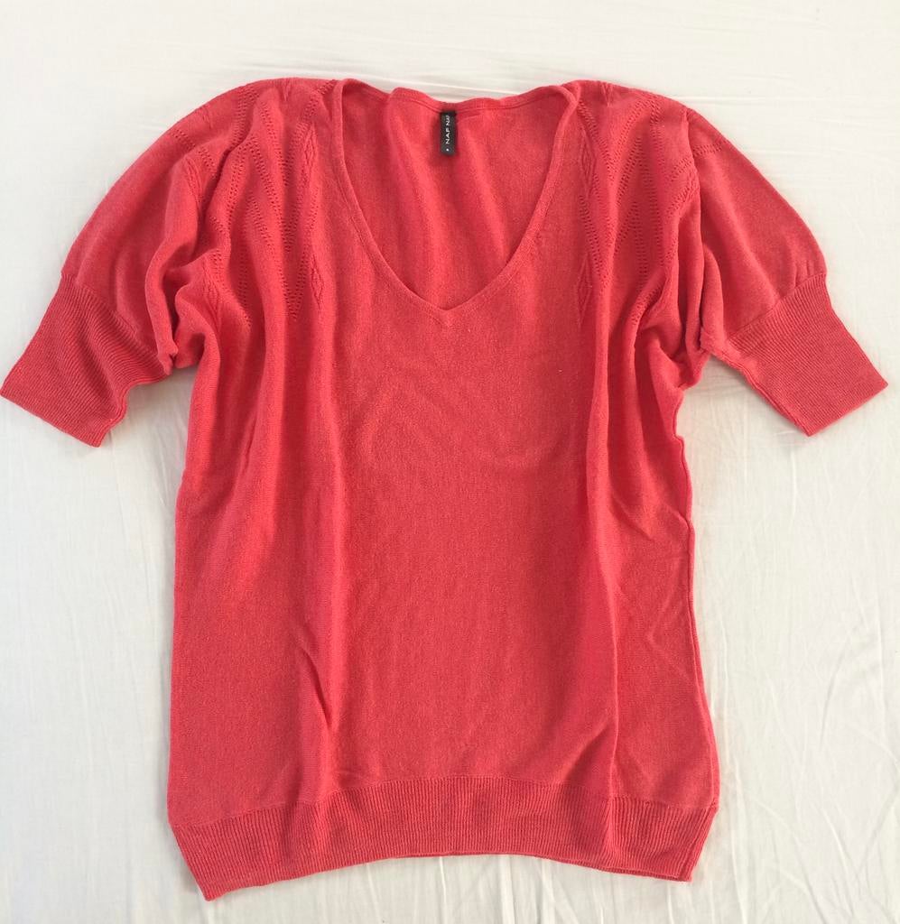 t-shirt top NAf NAf S small met vleermuis mouwen, NAf NAf, Ophalen of Verzenden, Korte mouw, Maat 36 (S)