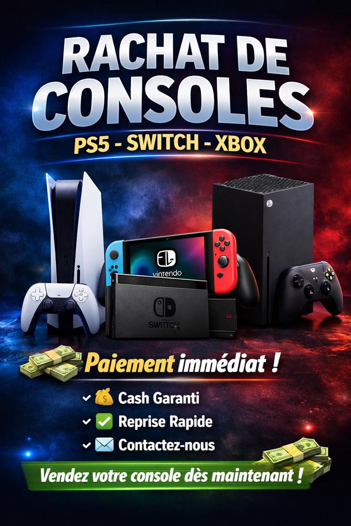 🎮 RACHAT DE CONSOLE – PS5, SWITCH, XBOX  EXPORT TURQUIE 🎮✅, Ophalen