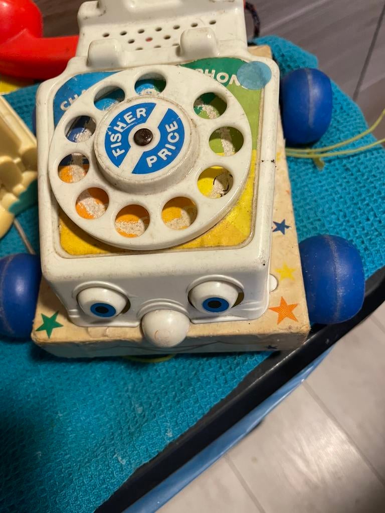 Fisher-price oude telefoon met bewegende oogjes als die rijd, Enlèvement, Utilisé