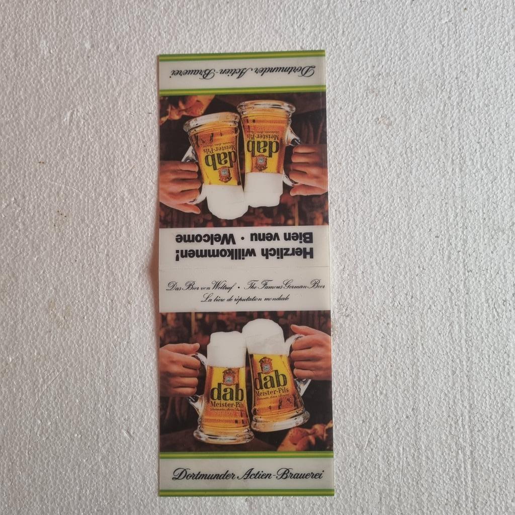 Publicité de table DAB (modèle 3), Verzamelen, Ophalen of Verzenden, Gebruikt, Reclamebord, Plaat of Schild, Overige merken