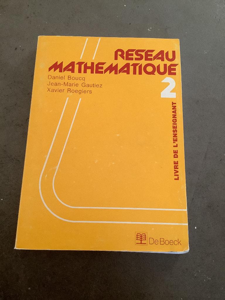 Livre Réseau mathématique 2 livre de l’enseignant, Enlèvement ou Envoi, Primaire, Xavier Roegiers, Utilisé