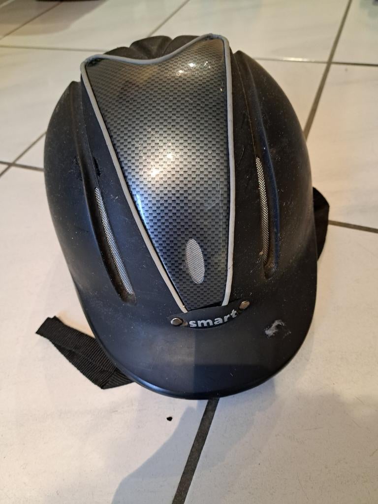 Casquette pour cheval/noire - S/M (54-58 cm), Animaux & Accessoires, Enlèvement, Utilisé, Bombe