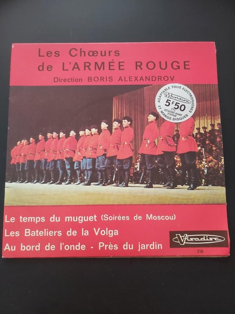 Vinyle les Choeurs de l'armée rouge 45 tours, Enlèvement ou Envoi, Comme neuf