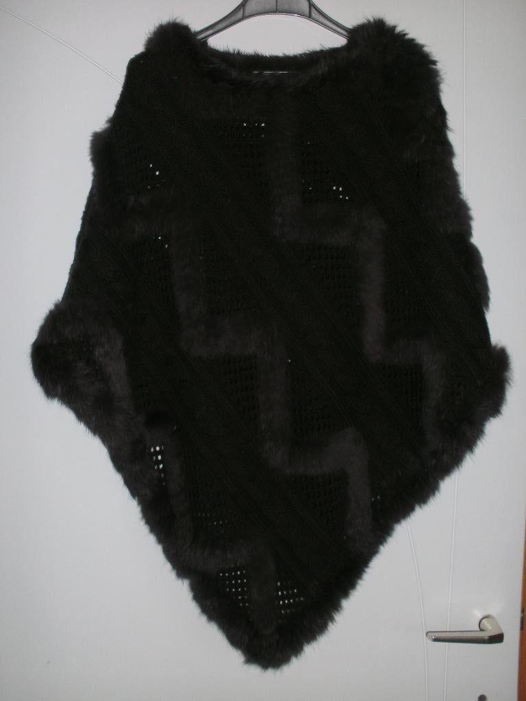 donkerbruine poncho, Ophalen, Nieuw, Beige