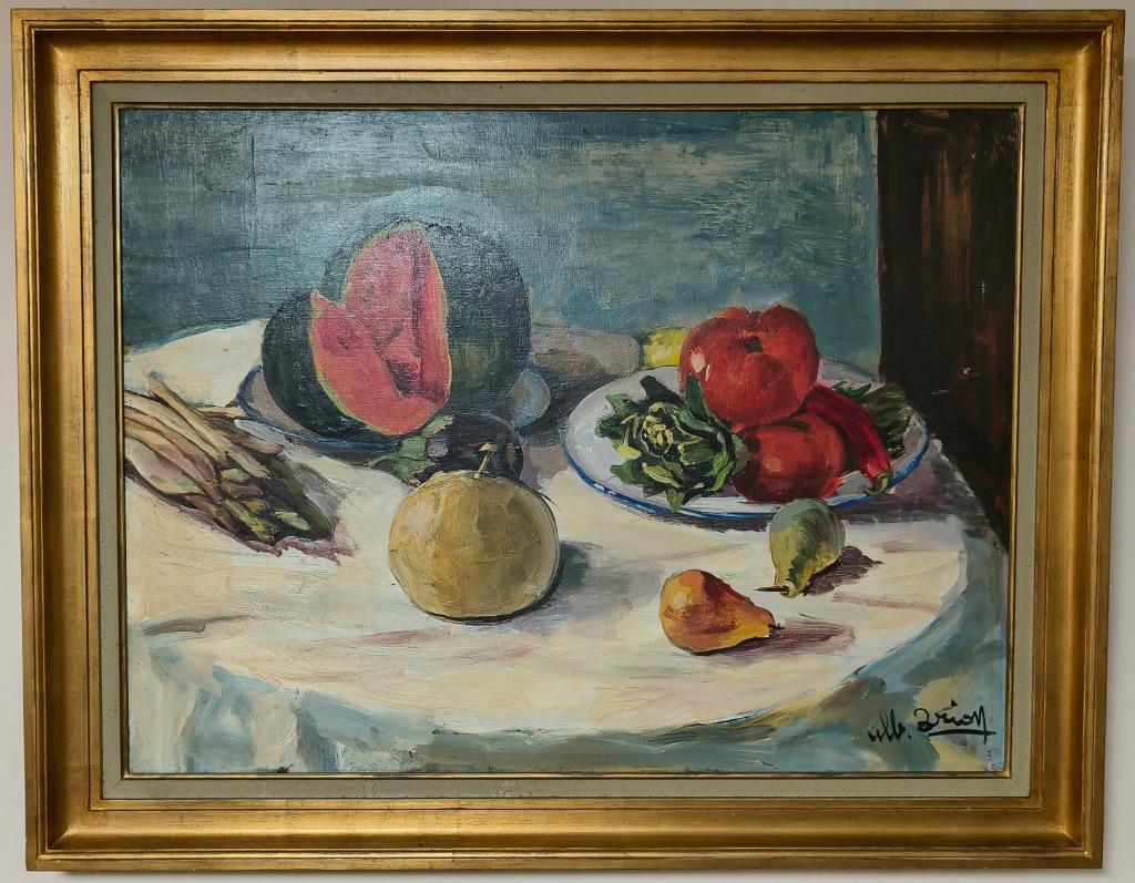 Schilderij Albert Brion stilleven, Antiek en Kunst, Ophalen