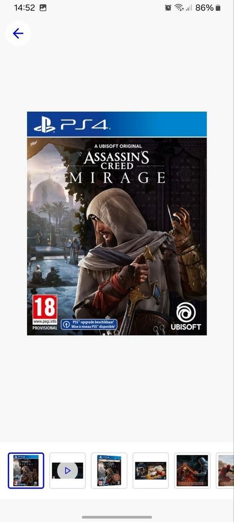 Assassin's creed mirage, Games en Spelcomputers, Ophalen of Verzenden, Zo goed als nieuw