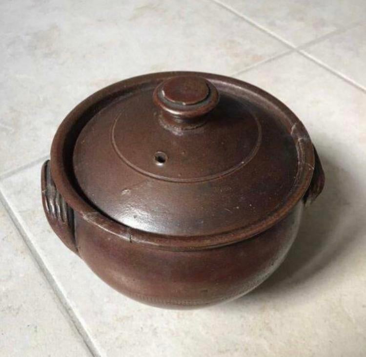 Stenen pot met deksel, Antiek en Kunst, Antiek | Keramiek en Aardewerk, Ophalen of Verzenden