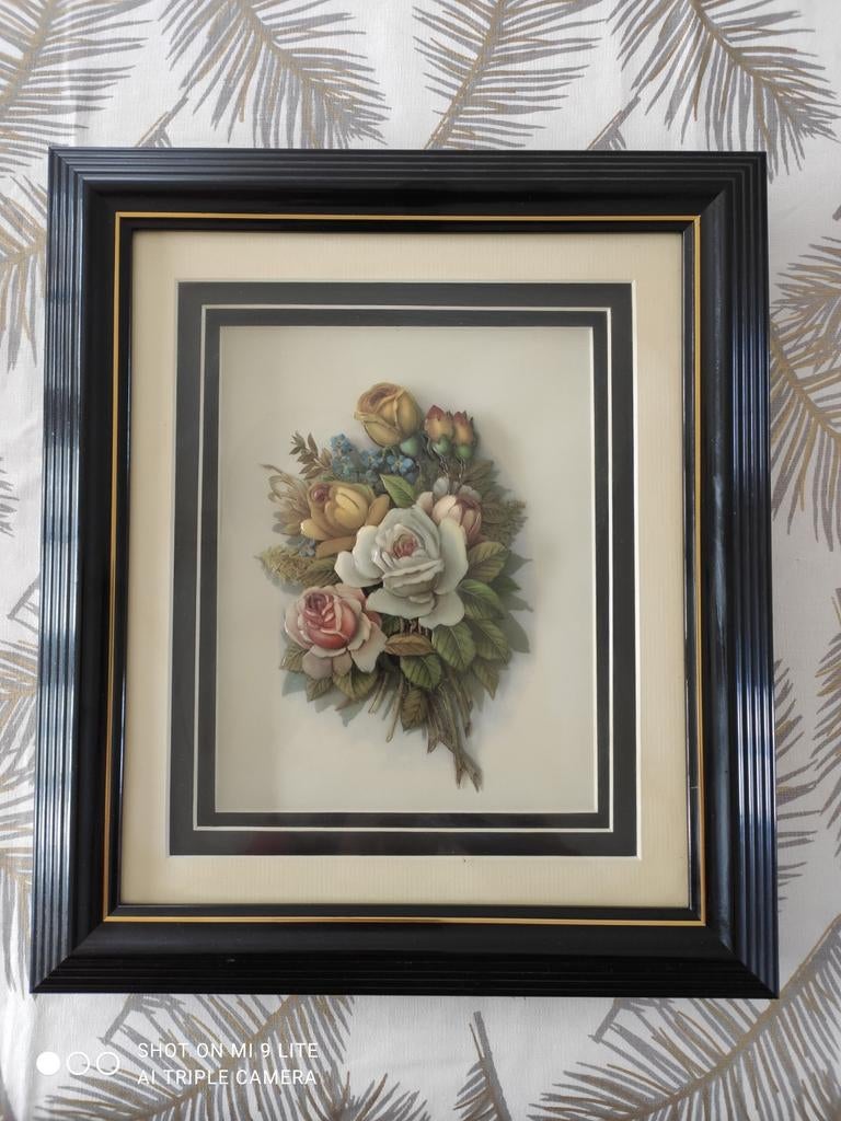 bloemenlijst, Antiek en Kunst, Kunst | Schilderijen | Klassiek, Ophalen of Verzenden