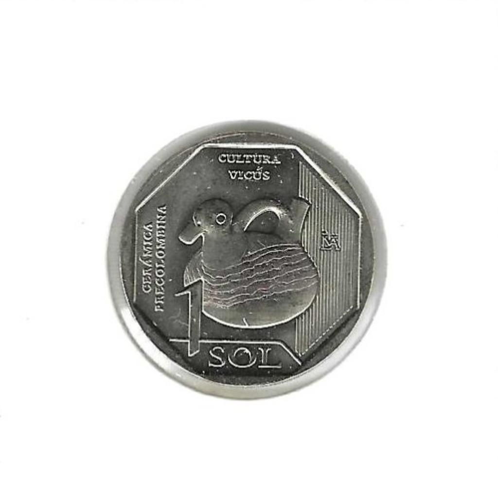Peru, 1 Sol 2025, Vicus Period., Postzegels en Munten, Munten | Amerika, Ophalen of Verzenden, Zuid-Amerika, Losse munt