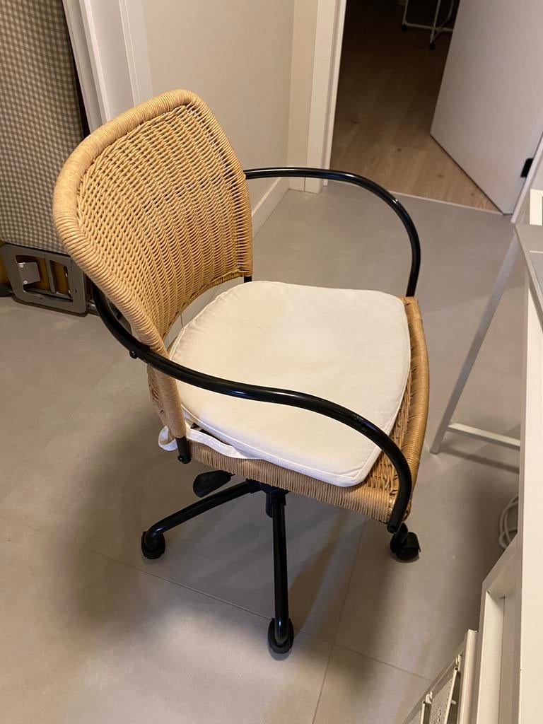 Rotan bureaustoel, Enlèvement, Utilisé, Chaise de bureau