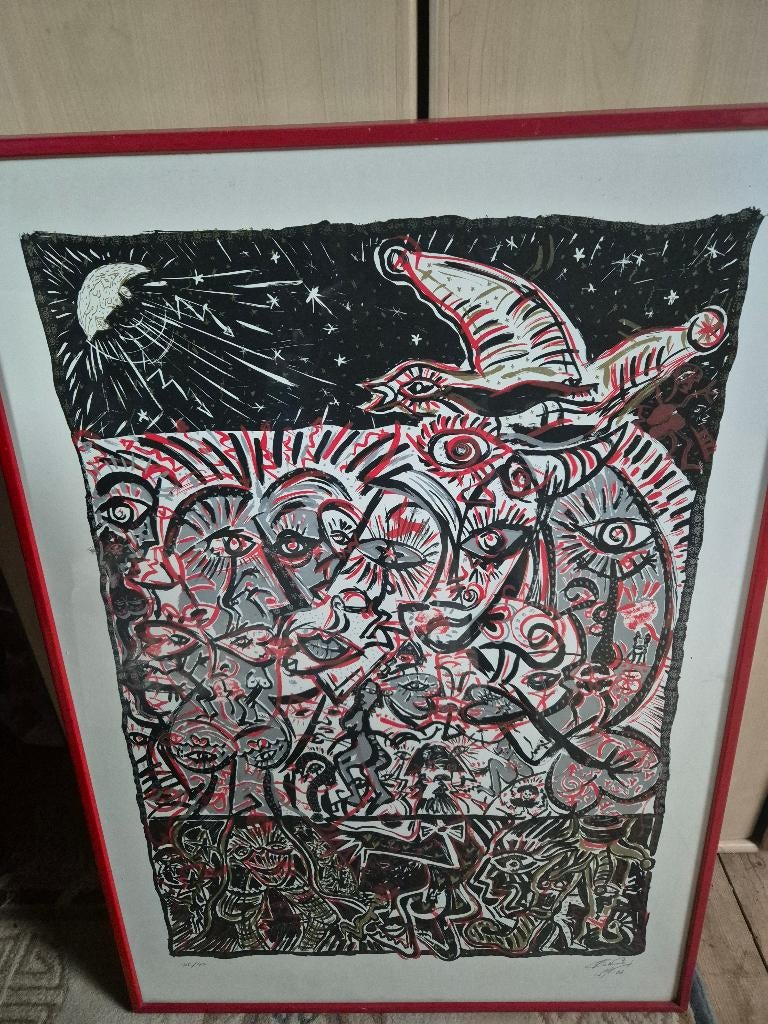 Moderne Afrikaanse afbeeldingen, Antiek en Kunst, Ophalen