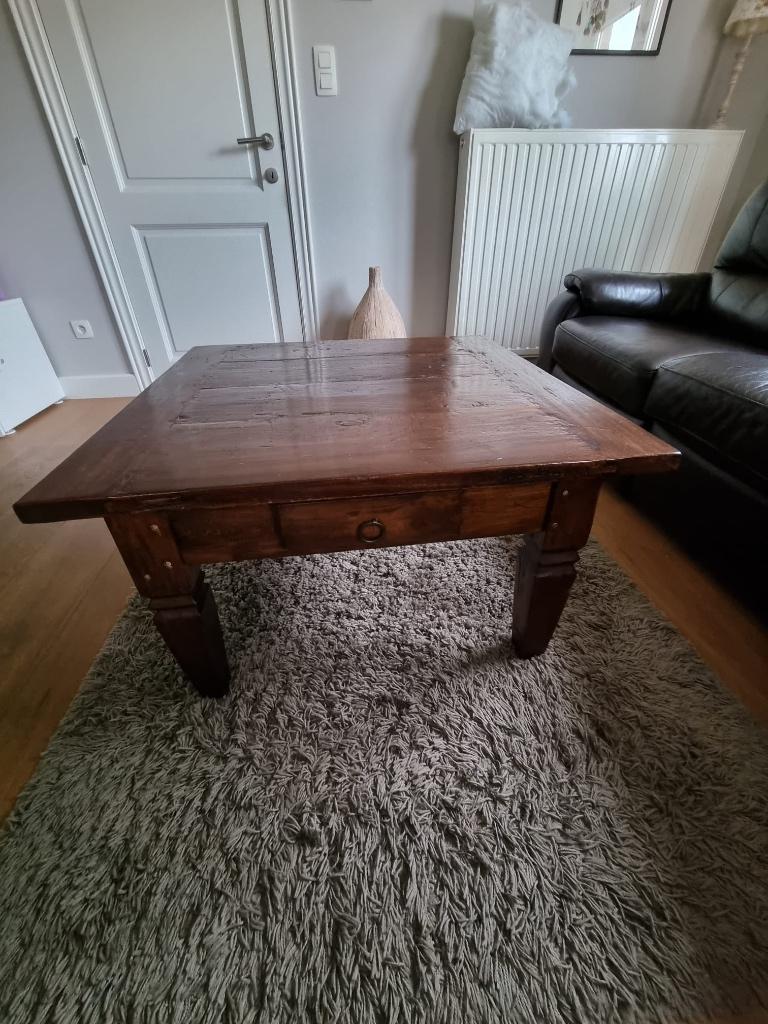 Salontafel, Huis en Inrichting, Tafels | Salontafels, Gebruikt, 50 tot 100 cm, 50 tot 75 cm, Vierkant