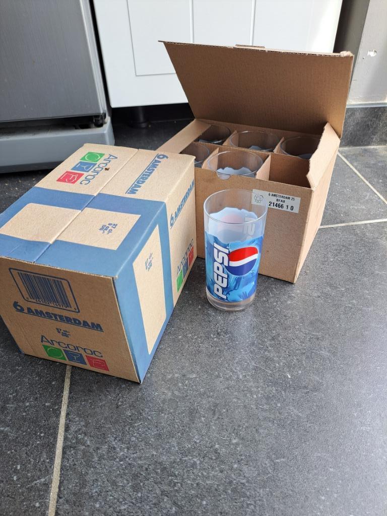 12 glazen pepsi cola NIEUW, Enlèvement, Neuf