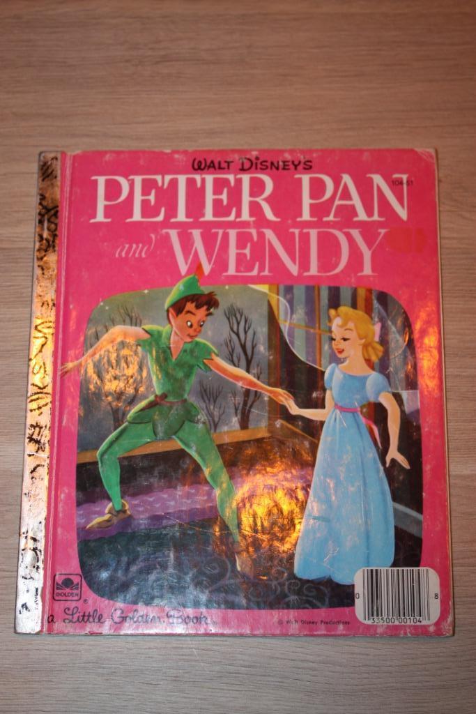 Walt Disney's Peter Pan and Wendy , Golden Book, Enlèvement ou Envoi, Peter Pan ou Pinocchio, Utilisé, Autres types