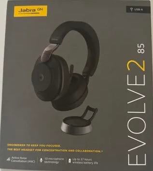 Jabra Evolve 85 MS Teams + charging stand, Enlèvement ou Envoi, Comme neuf