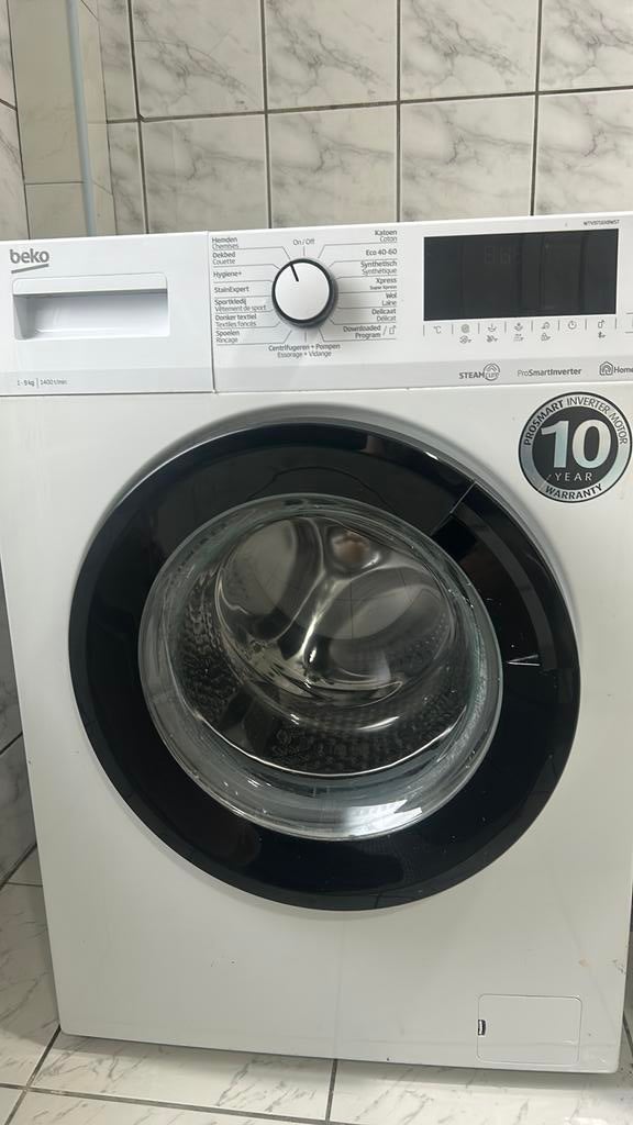 Beko 1-9kg in goeie staat, Ophalen, 1200 tot 1600 toeren, Gebruikt, Minder dan 85 cm