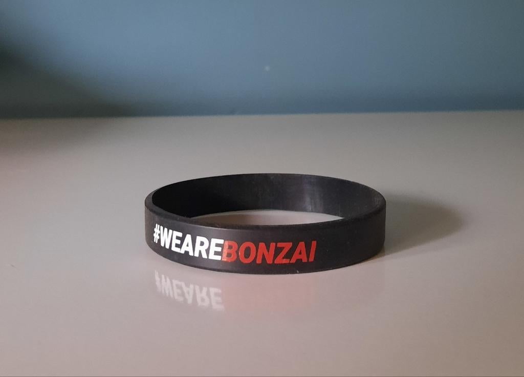 Bonzai polsbandje, Ophalen of Verzenden, Zo goed als nieuw, Zwart