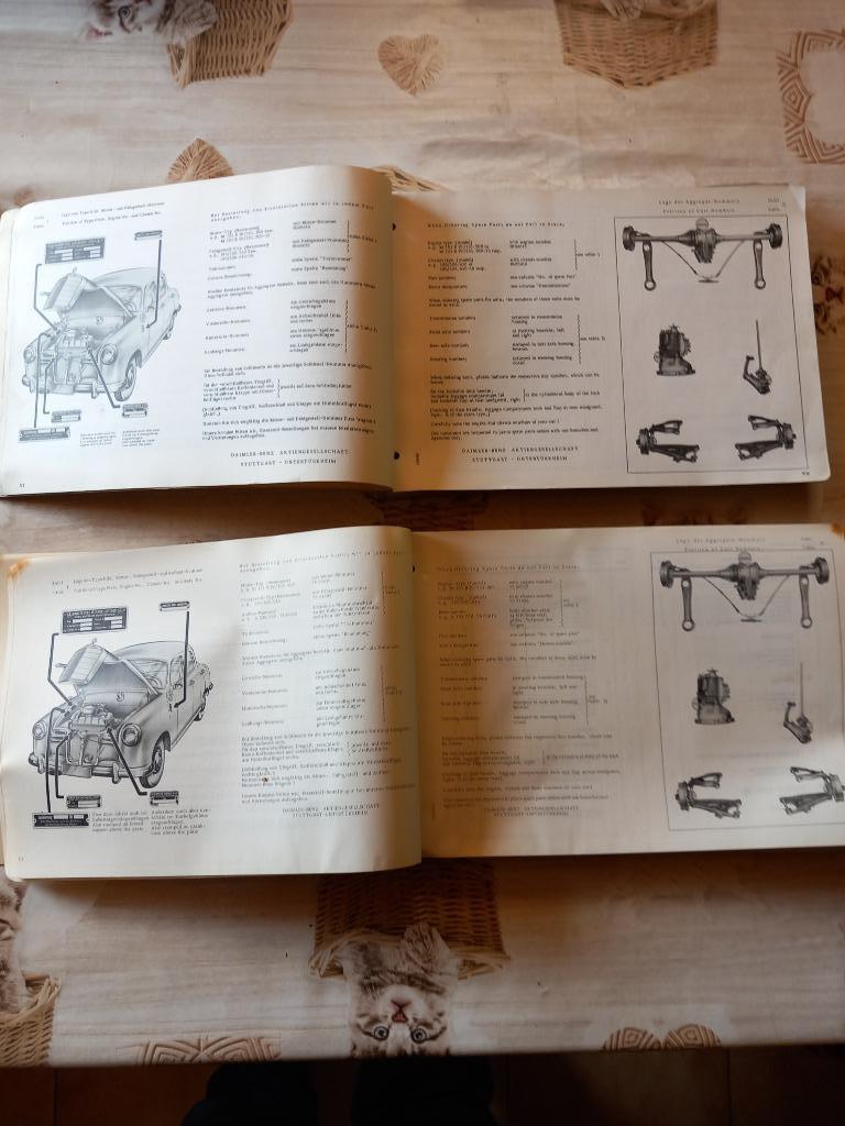 MERCEDES catalogues divers 1955 à 1975, Ophalen