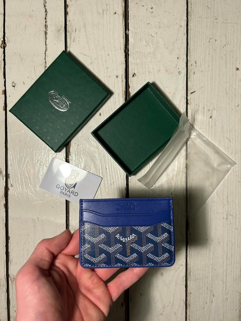 Portefeuille Goyard bleu clair, Neuf, Autres marques, Cuir, Enlèvement ou Envoi