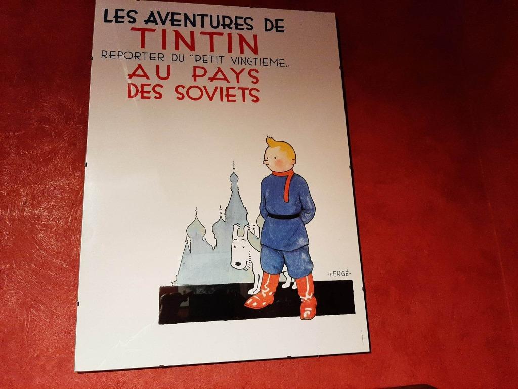 Affiche "Tintin"  : Au Pays des Soviets, Enlèvement