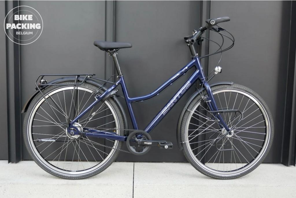 Santos Travel Lite Dames 49 Night Blue Metallic, 28 inch, Gebruikt, 10 tot 15 versnellingen, Ophalen