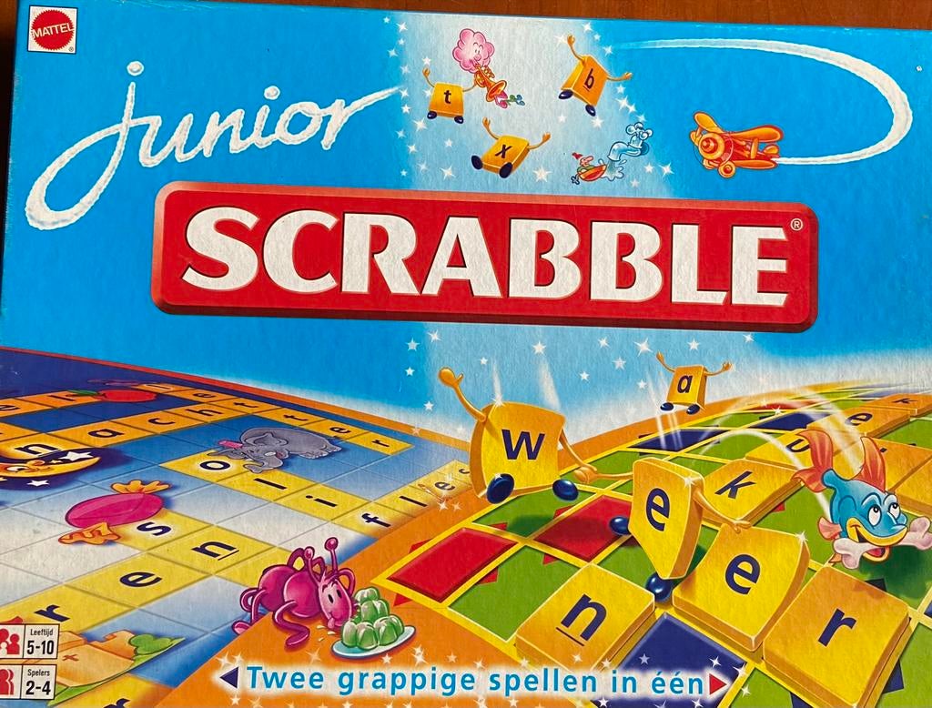 Junior Scrabble Mattel, Ophalen, Zo goed als nieuw, Taal en Lezen
