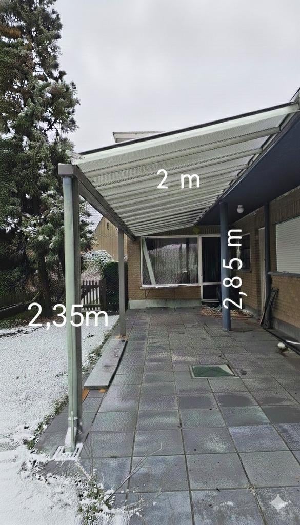 Overkapping (8,4m x 2m) terras pergola, Ophalen