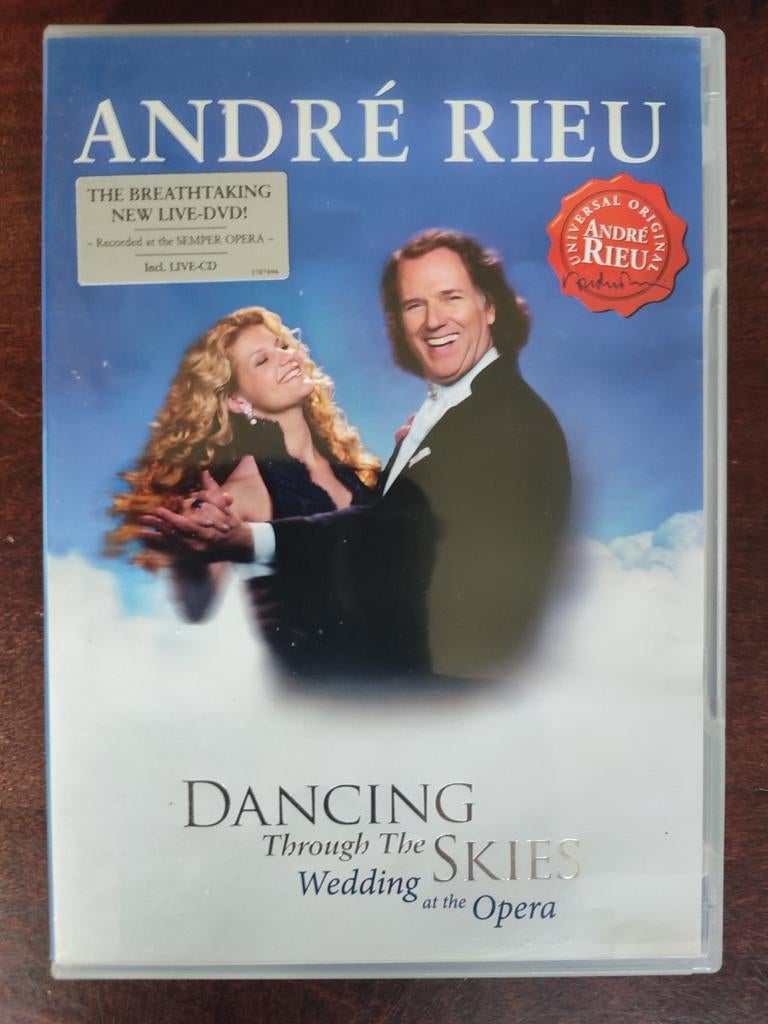 DVD + CD : ANDRE RIEU - DANCING THROUGH THE SKIES / WEDDING, Cd's en Dvd's, Ophalen of Verzenden, Zo goed als nieuw