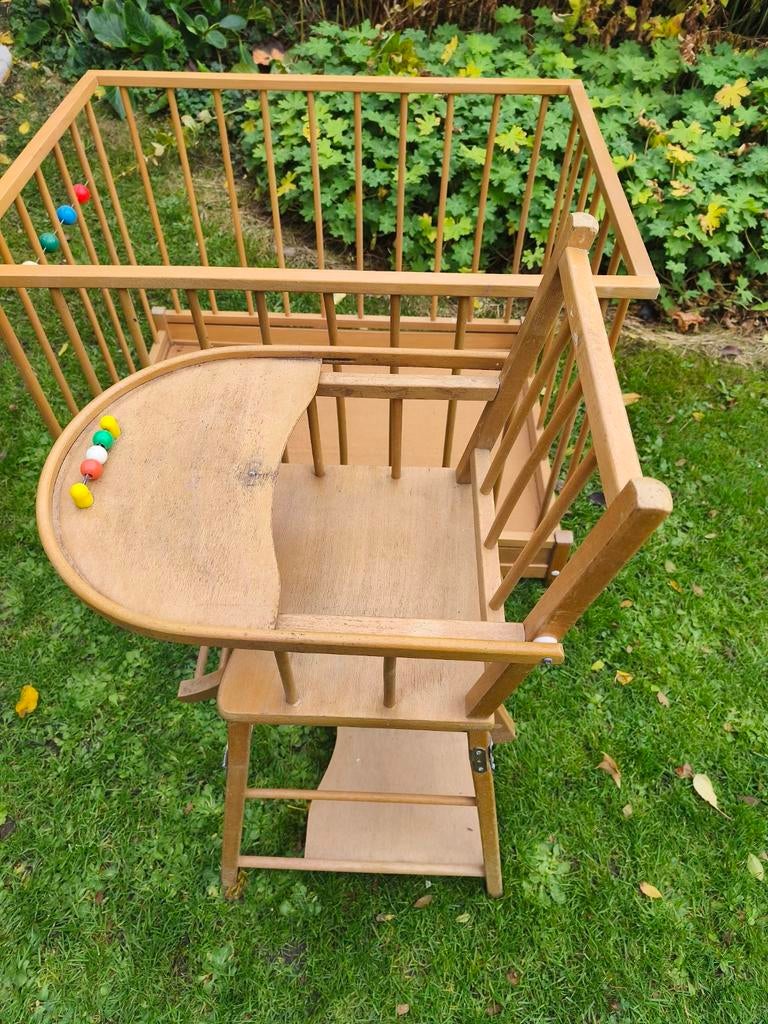 Chaise et parc bébé chaise ( 45 euros si acheté ensemble), Enlèvement, Utilisé