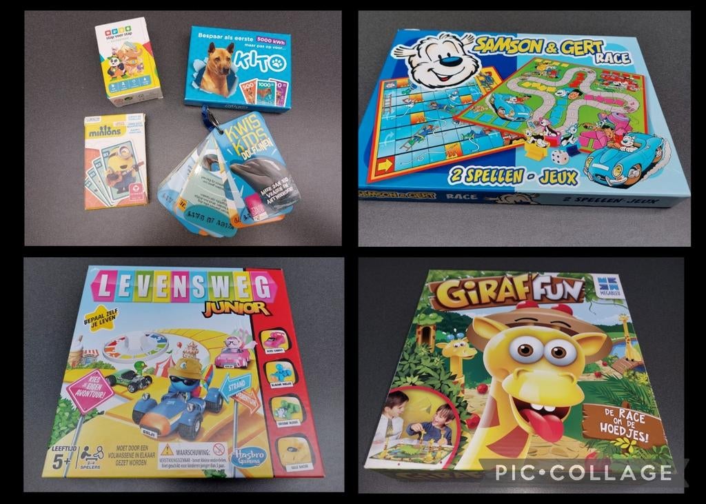 Gezelschapsspel kind levensweg giraf kaartspel spelletjes, Ophalen of Verzenden, Zo goed als nieuw