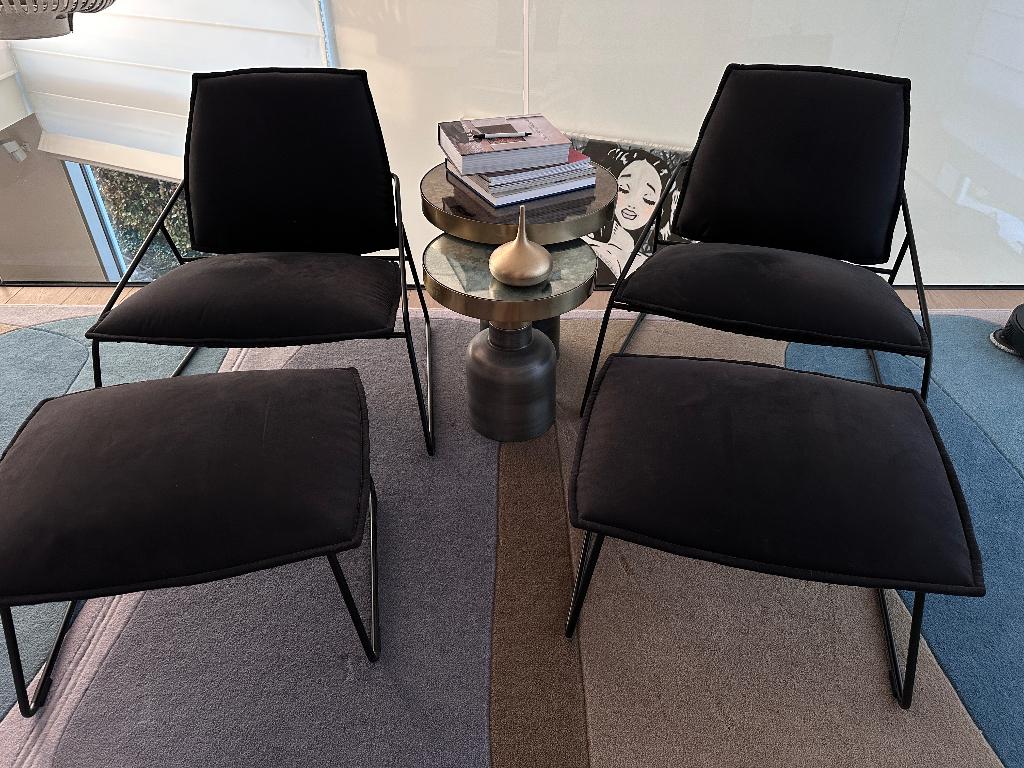 Canapé Ikea gris foncé avec repose-pieds, Maison & Meubles, Canapés | Repose-pieds & Poufs, Enlèvement, Comme neuf, Tissus