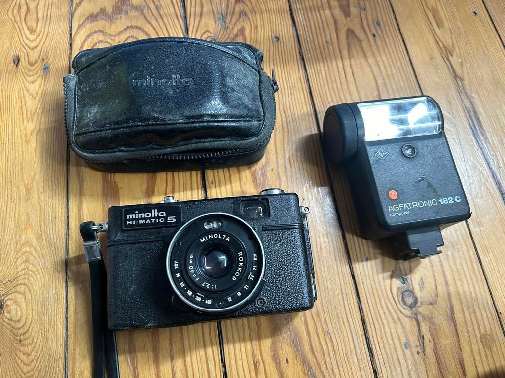 vintage minolta hi-matic 5 avec flash, Flash