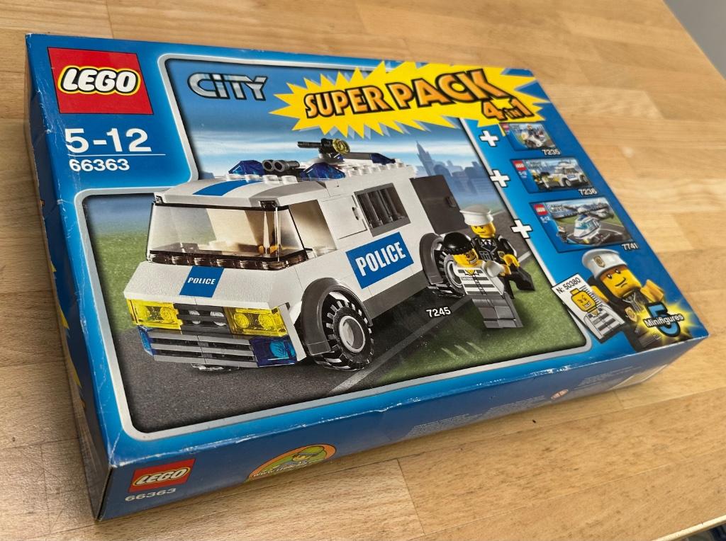 Boite LEGO SuperPack CITY 66363 = 7245 + 7235 + 7236 + 7741, Kinderen en Baby's, Speelgoed | Duplo en Lego, Ophalen, Zo goed als nieuw