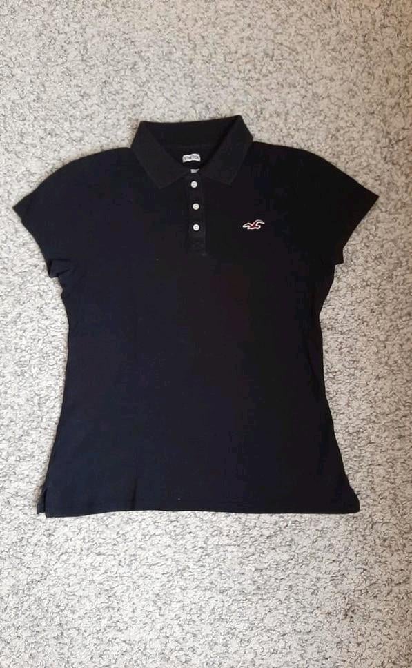 Zwarte polo Hollister maat S, Ophalen of Verzenden, Gedragen, Maat 36 (S)