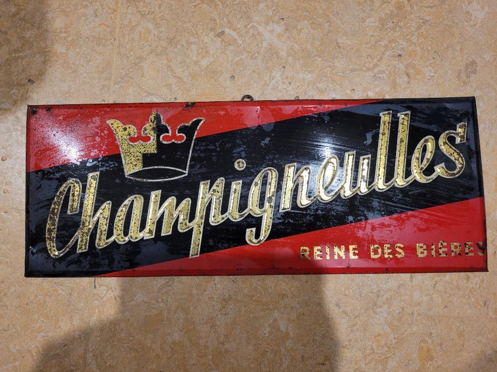 reclameblad koningin van champigneulles biercollectie, Verzamelen, Merken en Reclamevoorwerpen, Ophalen of Verzenden, Gebruikt