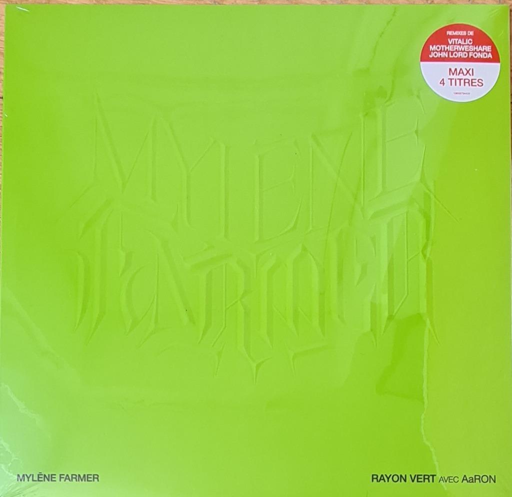 MYLENE FARMER 12" MAXI GROEN VINYL - GROENE RAY - NIEUW, Verzenden, Nieuw in verpakking, 12 inch