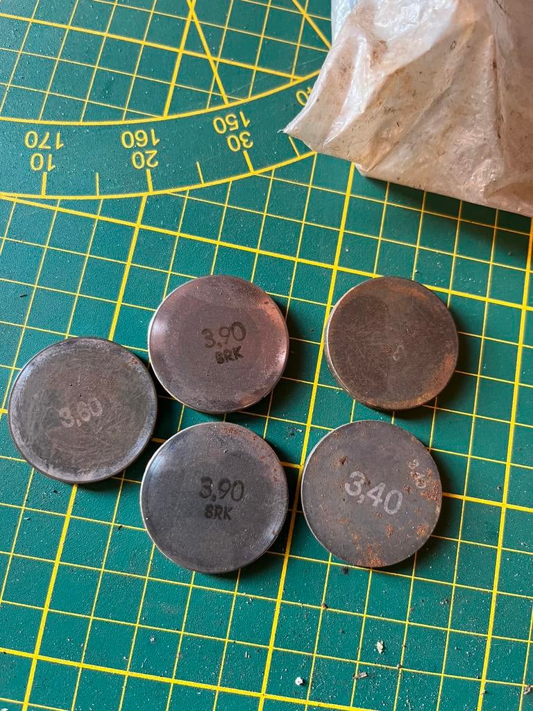 Bmw s14 s38 klep plaatjes, Auto-onderdelen, Ophalen of Verzenden, BMW