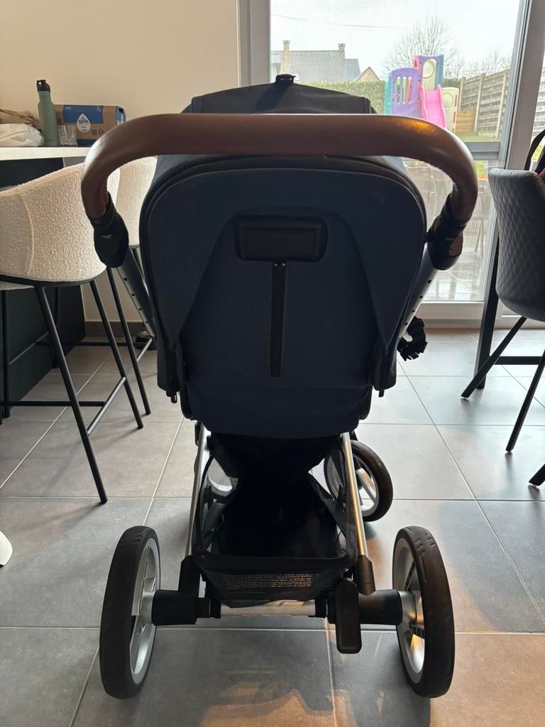 Kinderwagen Mutsy Nio blauw/cognac, Avec nacelle, Enlèvement, Utilisé, Poussette