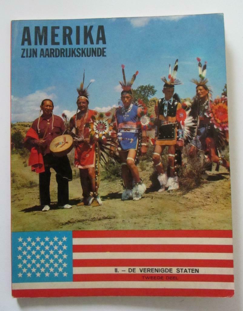 Kuifje - Amerika -Zijn Aardrijkskunde - Deel 2 - Leeg album, 1960 tot 1980, Gebruikt, Prent, Buitenland