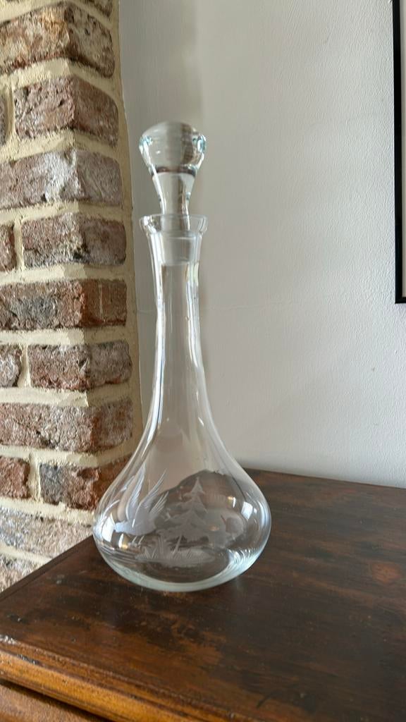 Carafe en cristal avec gravure, Enlèvement ou Envoi