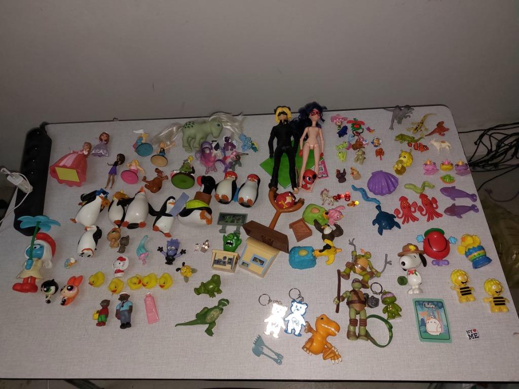Lot de jouets tortues ninja  ladybug astérix etc ..., Ophalen, Gebruikt