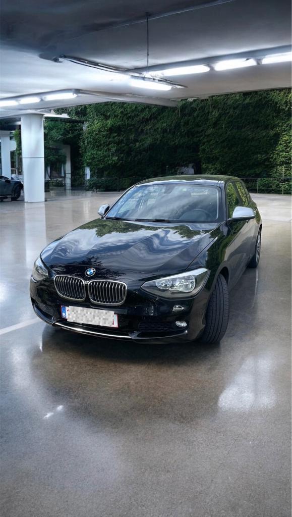 Bmw 1 reeks, Auto's, 1 Reeks, Zwart, Zwart, Handgeschakeld