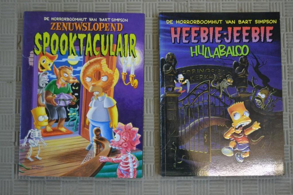 De horrorboomhut van Bart Simpson, 2 strips,bijna nieuwstaat, Meerdere stripboeken, Ophalen of Verzenden, Zo goed als nieuw