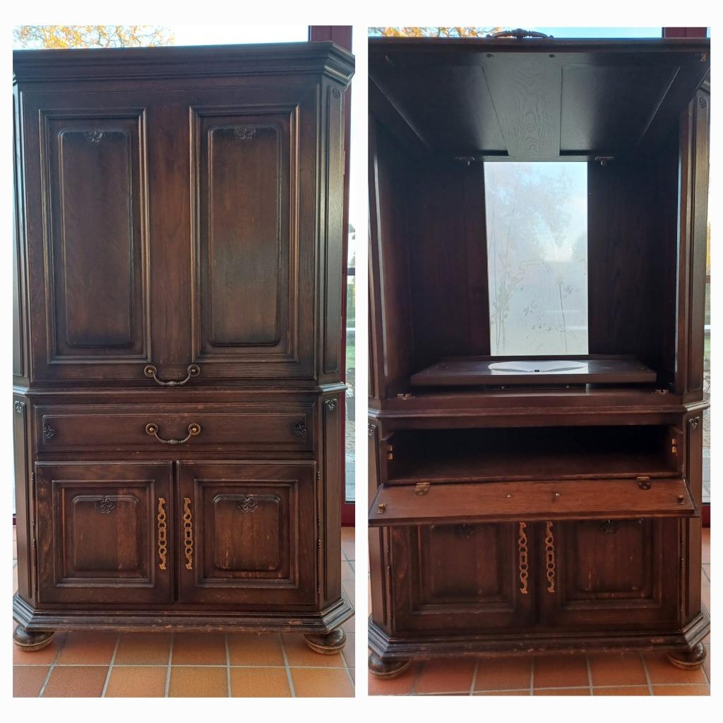 Eiken tv meubel, Huis en Inrichting, Ophalen, Gebruikt, Klassiek, Eikenhout