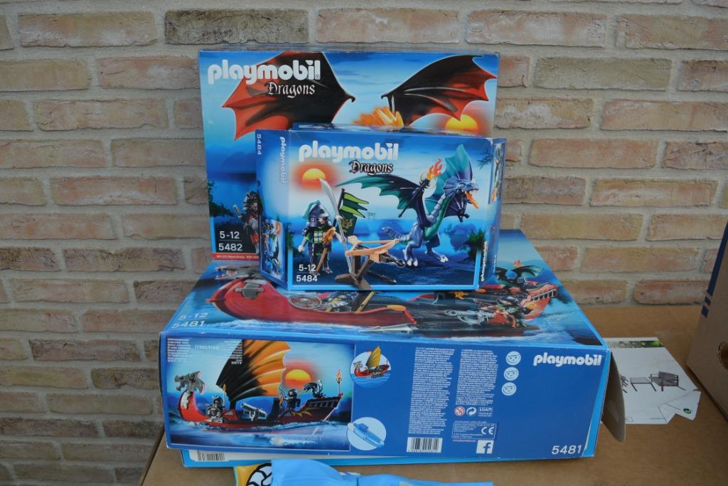 Playmobil Dragons/Draken 5481, 5482 en 5484 (2013), Ophalen, Gebruikt, Complete set