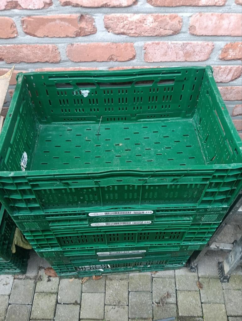 Caisse verte repliable, Ophalen, Opvouwbaar