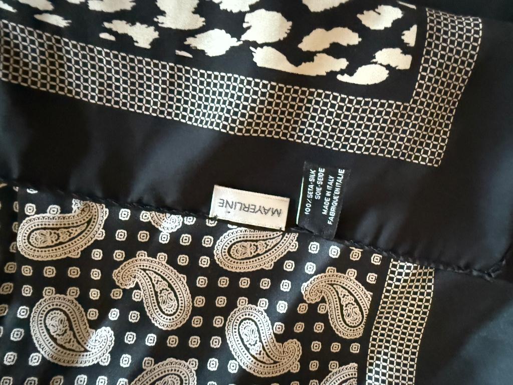 Nieuwe sjaal Mayerline zwart met motief gratis verzending, Kleding | Dames, Mayerline, Ophalen of Verzenden, Nieuw, Sjaal