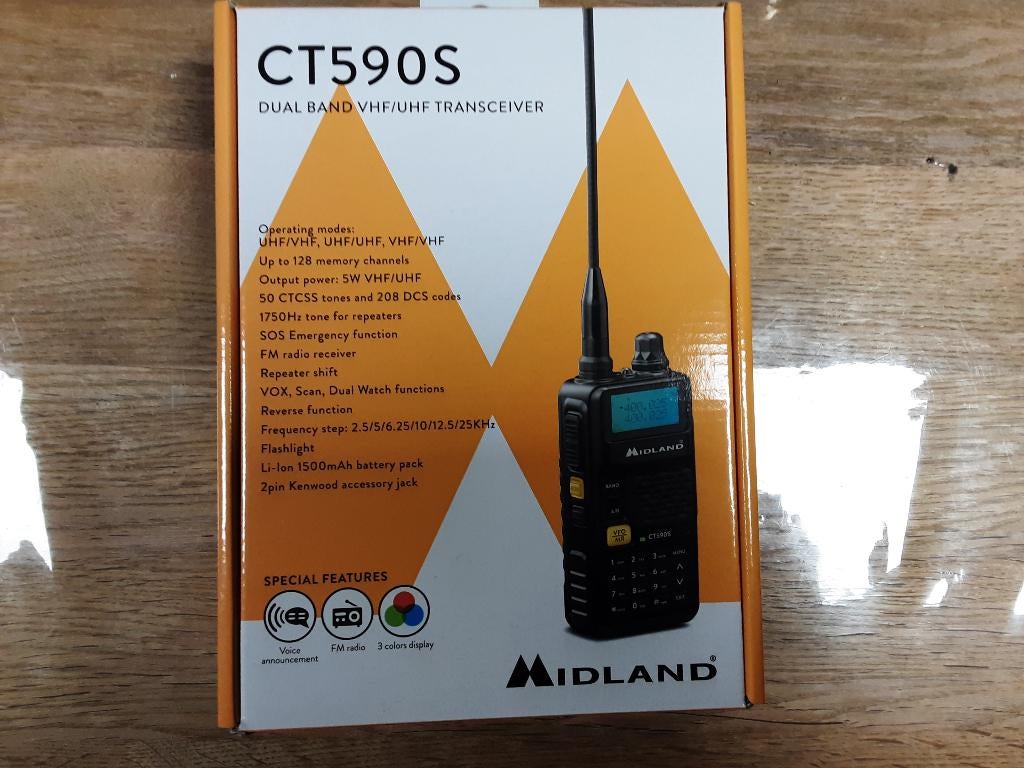 Emetteur/recepteur bi bande neuf Midland, Télécoms, Émetteurs & Récepteurs, Enlèvement ou Envoi, Neuf, Récepteur